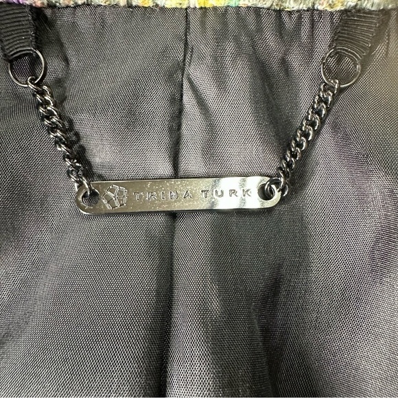 Trina Turk Multicolored 2 Piece Tweed Suit. Size 10 - Picture 2 of 15